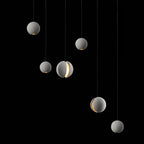 Solara Suspension Sphère en Béton Lune Minimaliste - Neutralighting