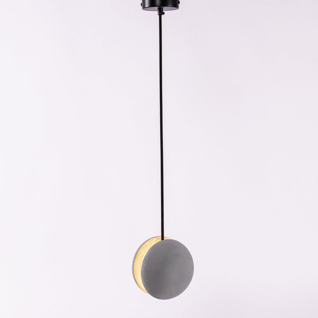 Solara Suspension Sphère en Béton Lune Minimaliste - Neutralighting