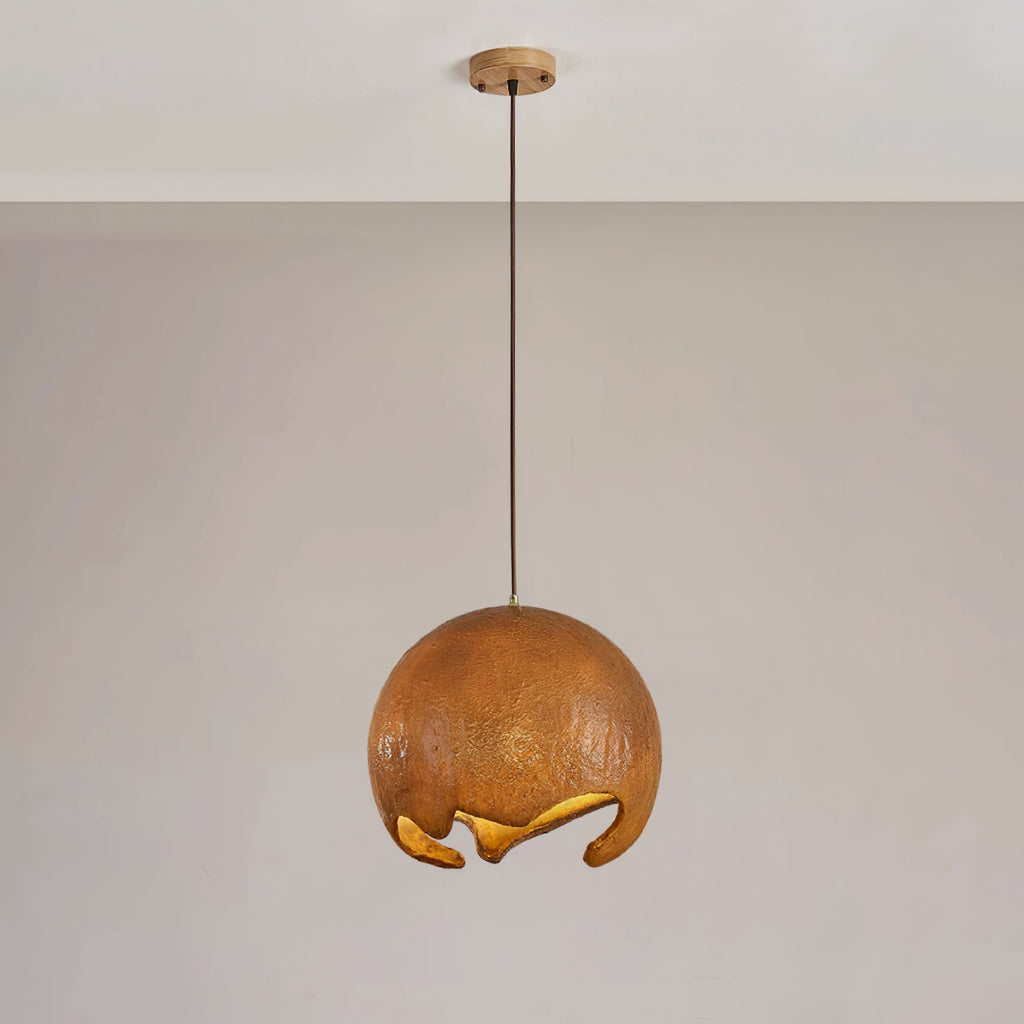 Moon Suspension Crater en Résine Curvilinéaire Minimaliste - Neutralighting