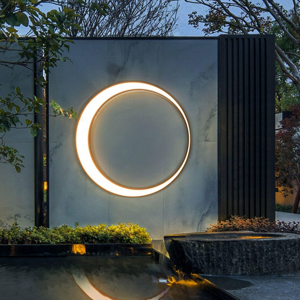 Zathee Applique Murale Extérieure LED Circulaire - Neutralighting