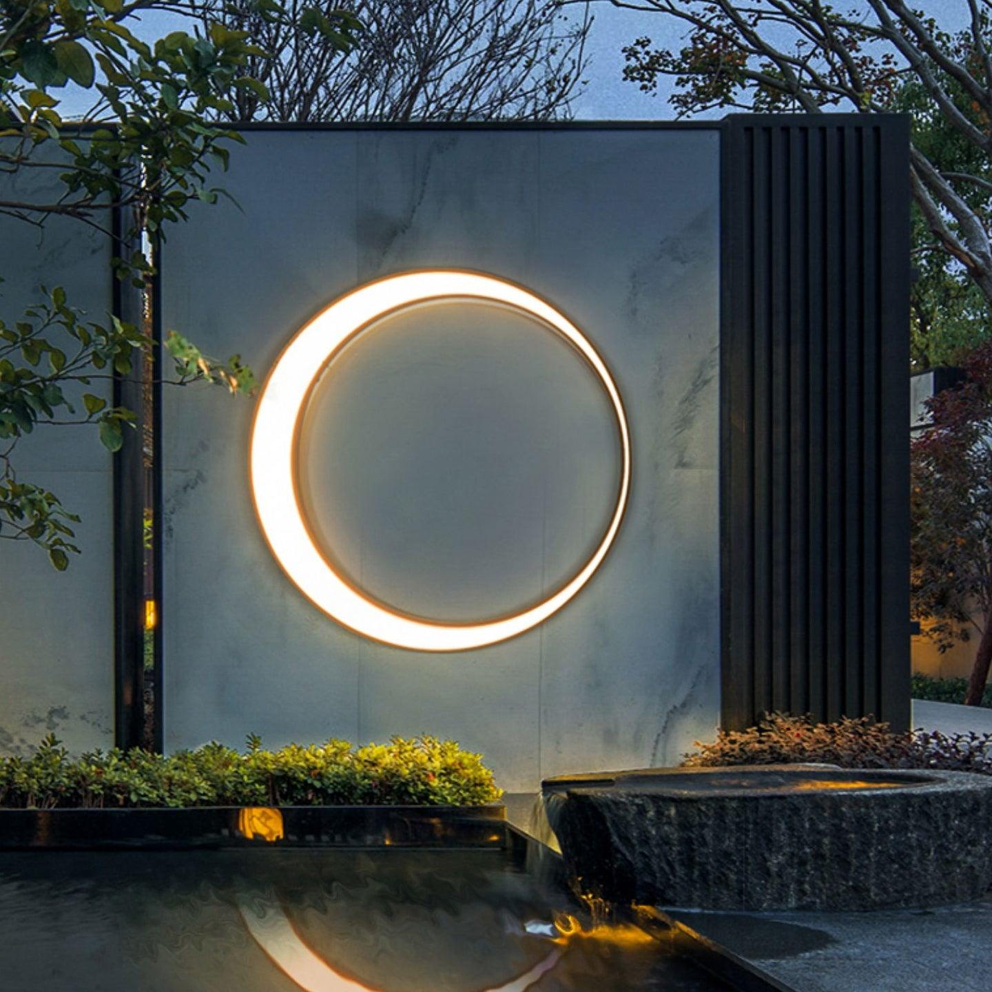 Zathee Applique Murale Extérieure LED Circulaire - Neutralighting
