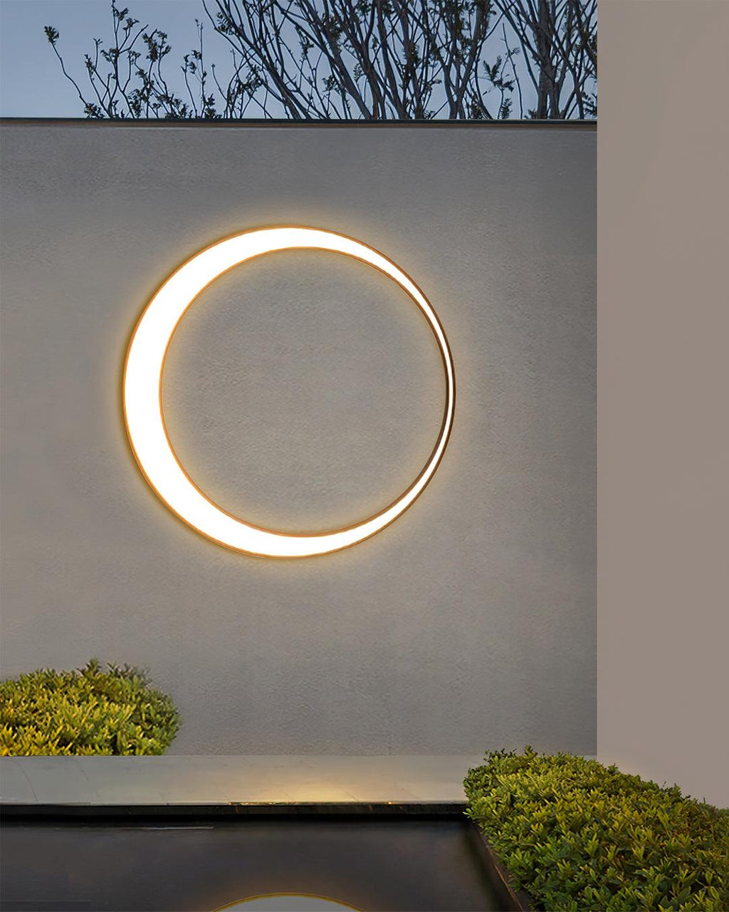 Zathee Applique Murale Extérieure LED Circulaire - Neutralighting