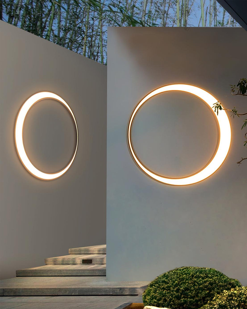 Zathee Applique Murale Extérieure LED Circulaire - Neutralighting