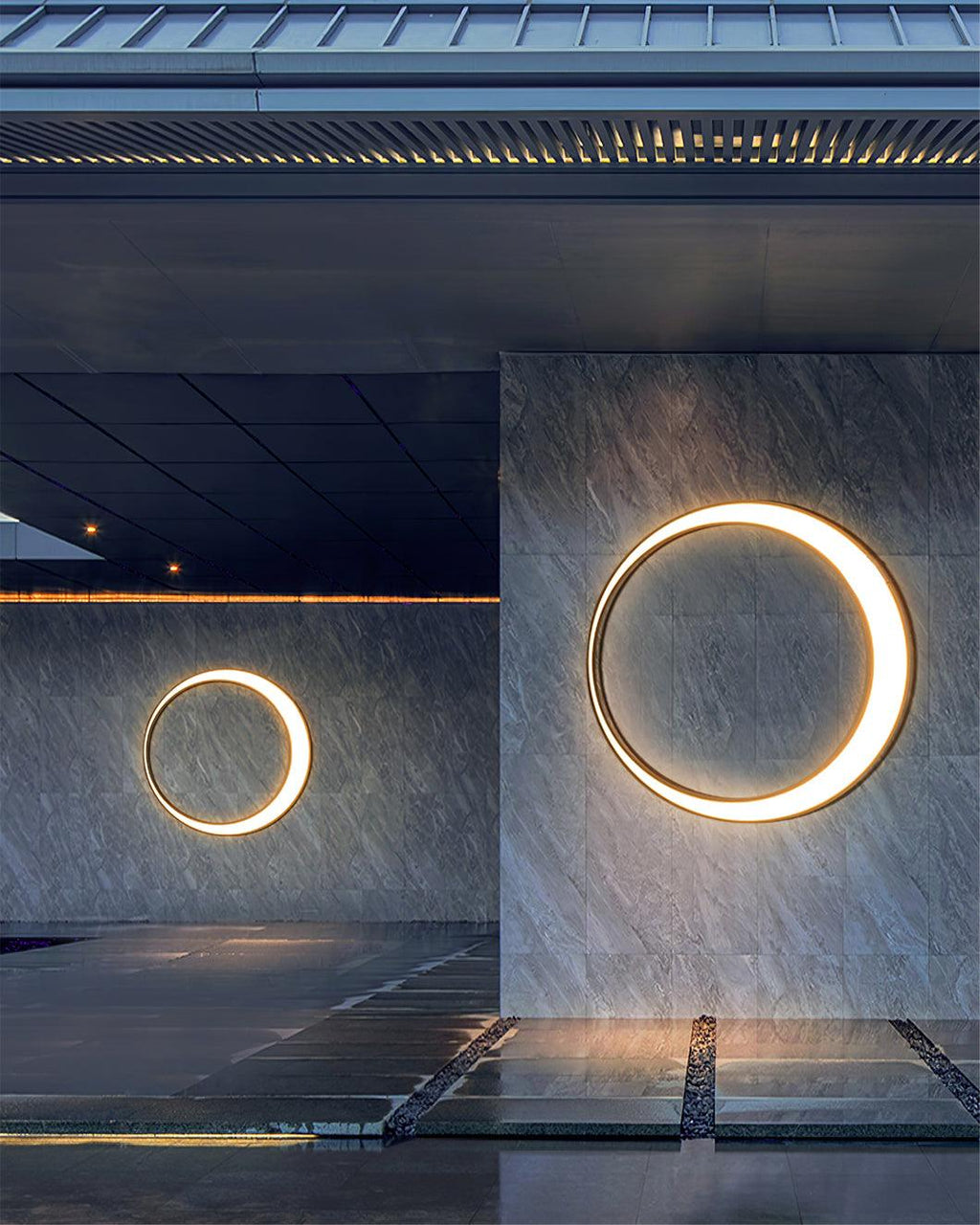 Zathee Applique Murale Extérieure LED Circulaire - Neutralighting