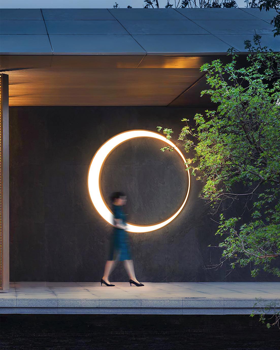 Zathee Applique Murale Extérieure LED Circulaire - Neutralighting
