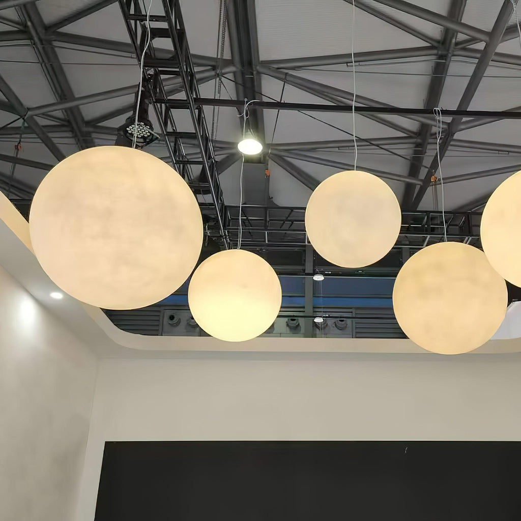 Lustra Suspension Lampe en Forme de Lune pour Salon - Neutralighting
