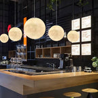 Lustra Suspension Lampe en Forme de Lune pour Salon - Neutralighting