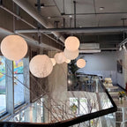 Lustra Suspension Lampe en Forme de Lune pour Salon - Neutralighting