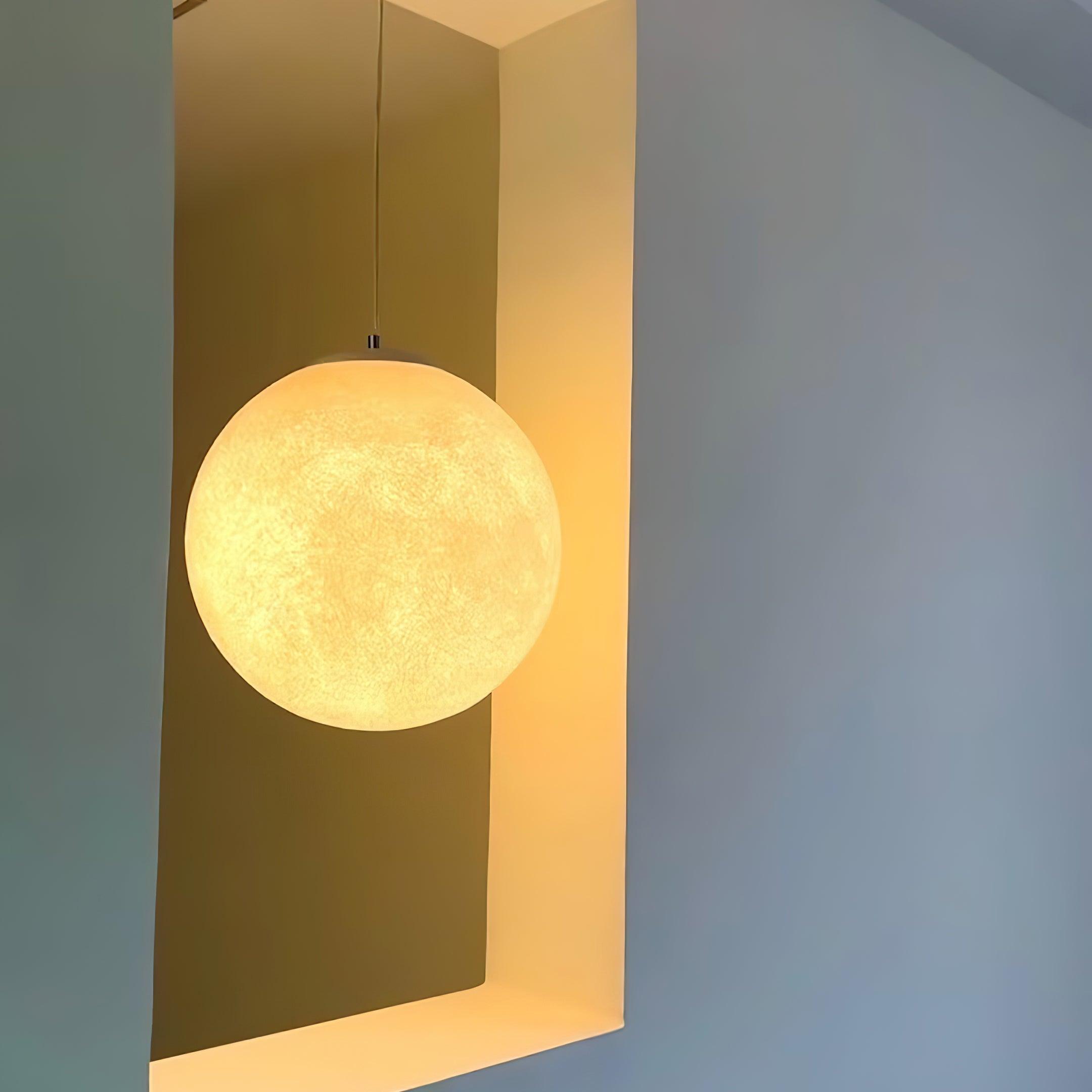 Lustra Suspension Lampe en Forme de Lune pour Salon - Neutralighting
