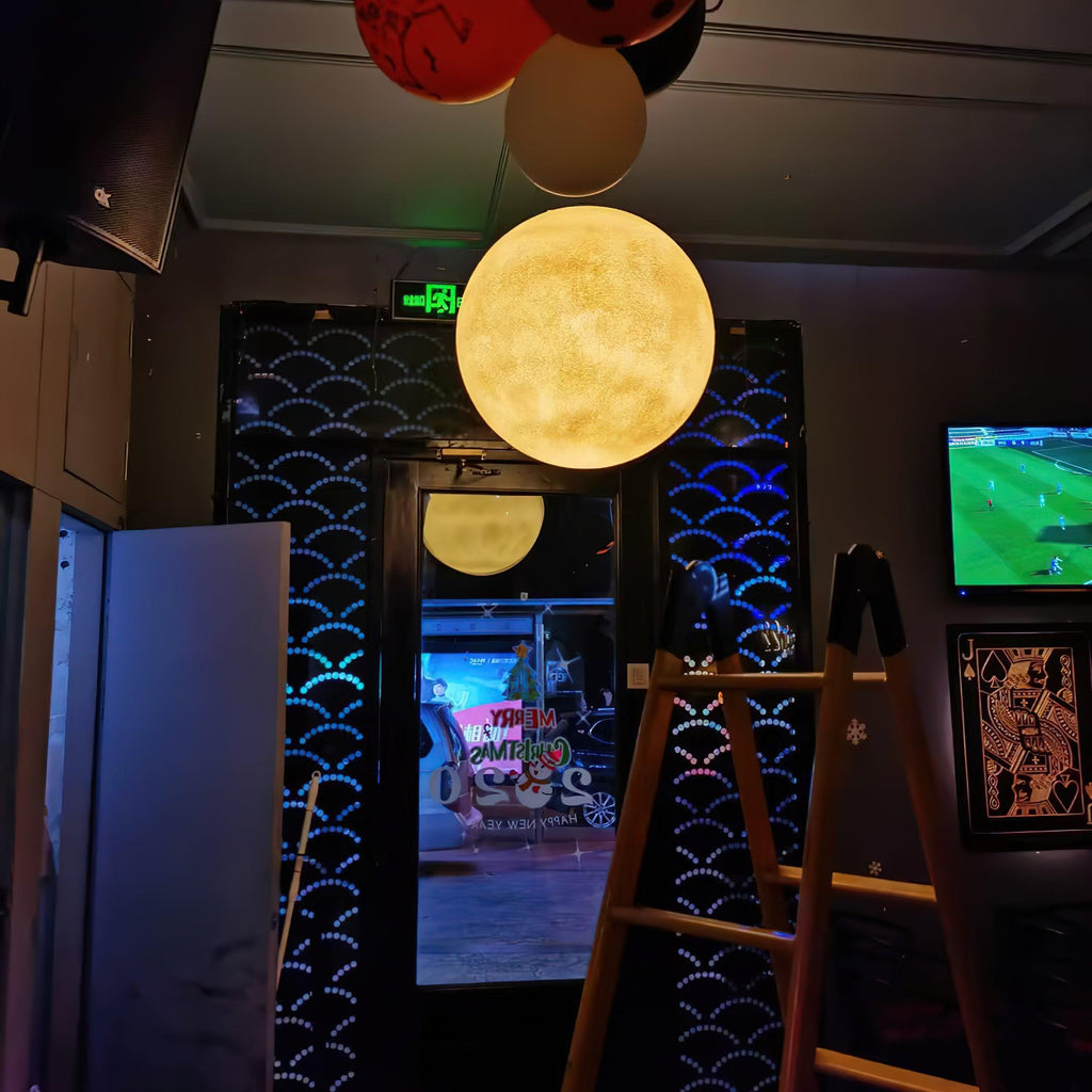 Lustra Suspension Lampe en Forme de Lune pour Salon - Neutralighting