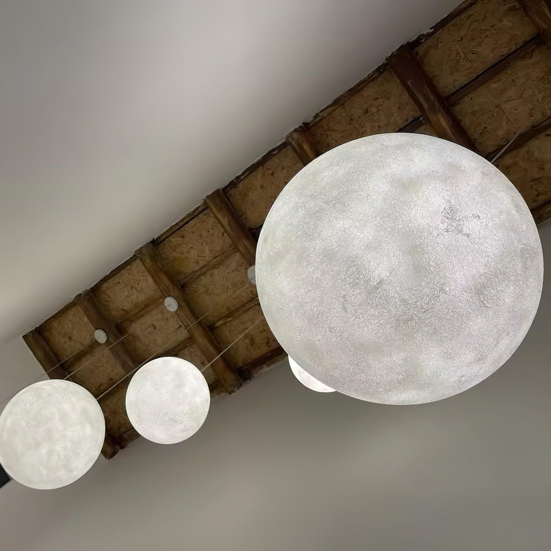 Lustra Suspension Lampe en Forme de Lune pour Salon - Neutralighting