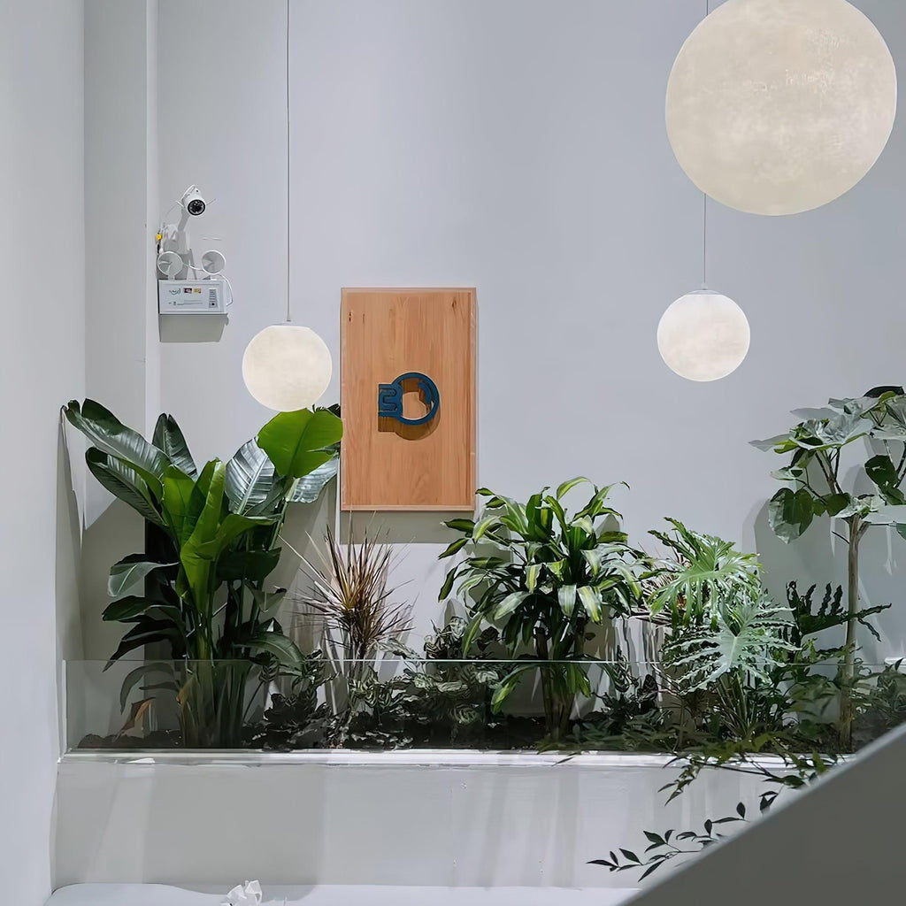 Lustra Suspension Lampe en Forme de Lune pour Salon - Neutralighting