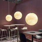 Lustra Suspension Lampe en Forme de Lune pour Salon - Neutralighting