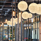 Lustra Suspension Lampe en Forme de Lune pour Salon - Neutralighting