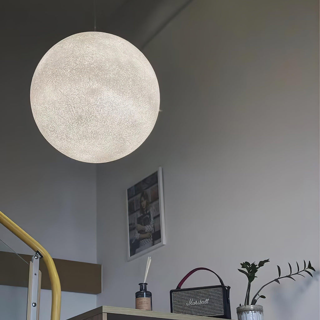 Lustra Suspension Lampe en Forme de Lune pour Salon - Neutralighting