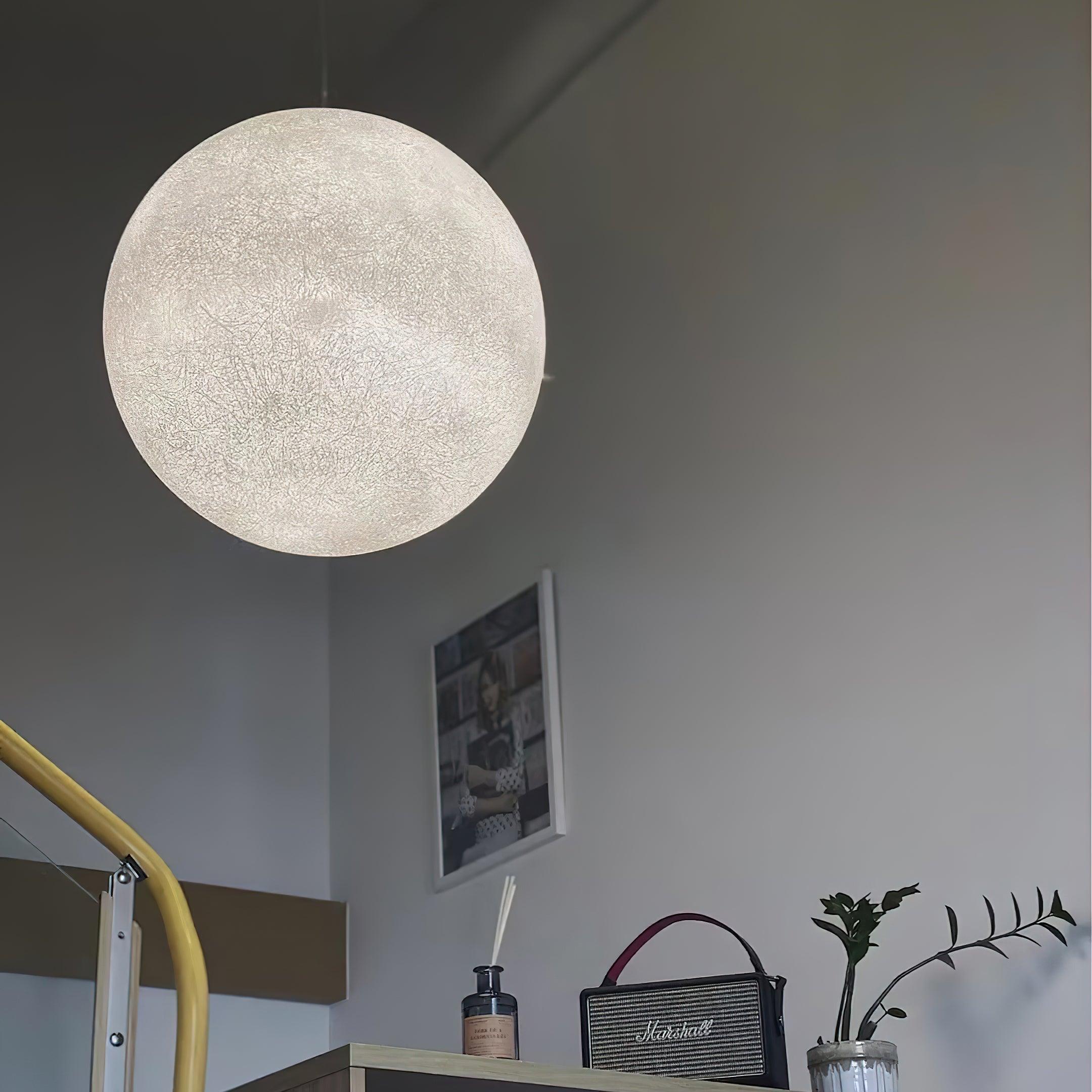 Lustra Suspension Lampe en Forme de Lune pour Salon - Neutralighting
