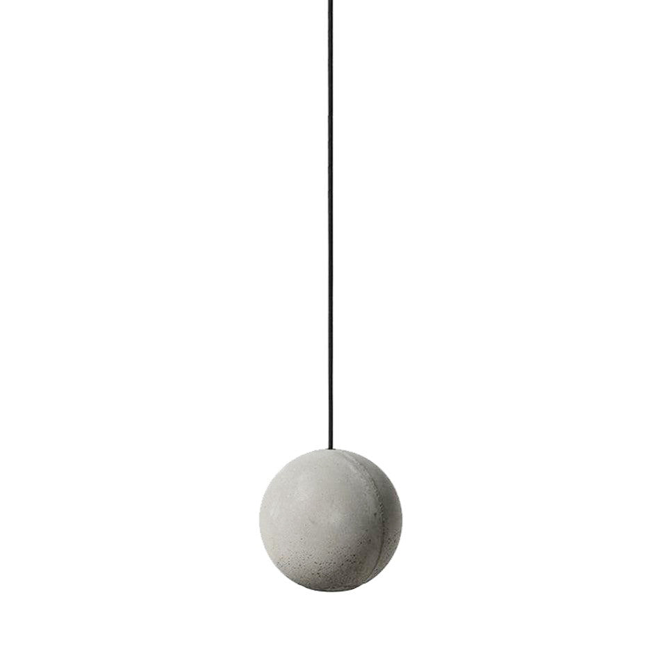 Solara Suspension Sphère en Béton Lune Minimaliste - Neutralighting