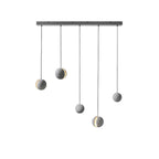 Solara Suspension Sphère en Béton Lune Minimaliste - Neutralighting