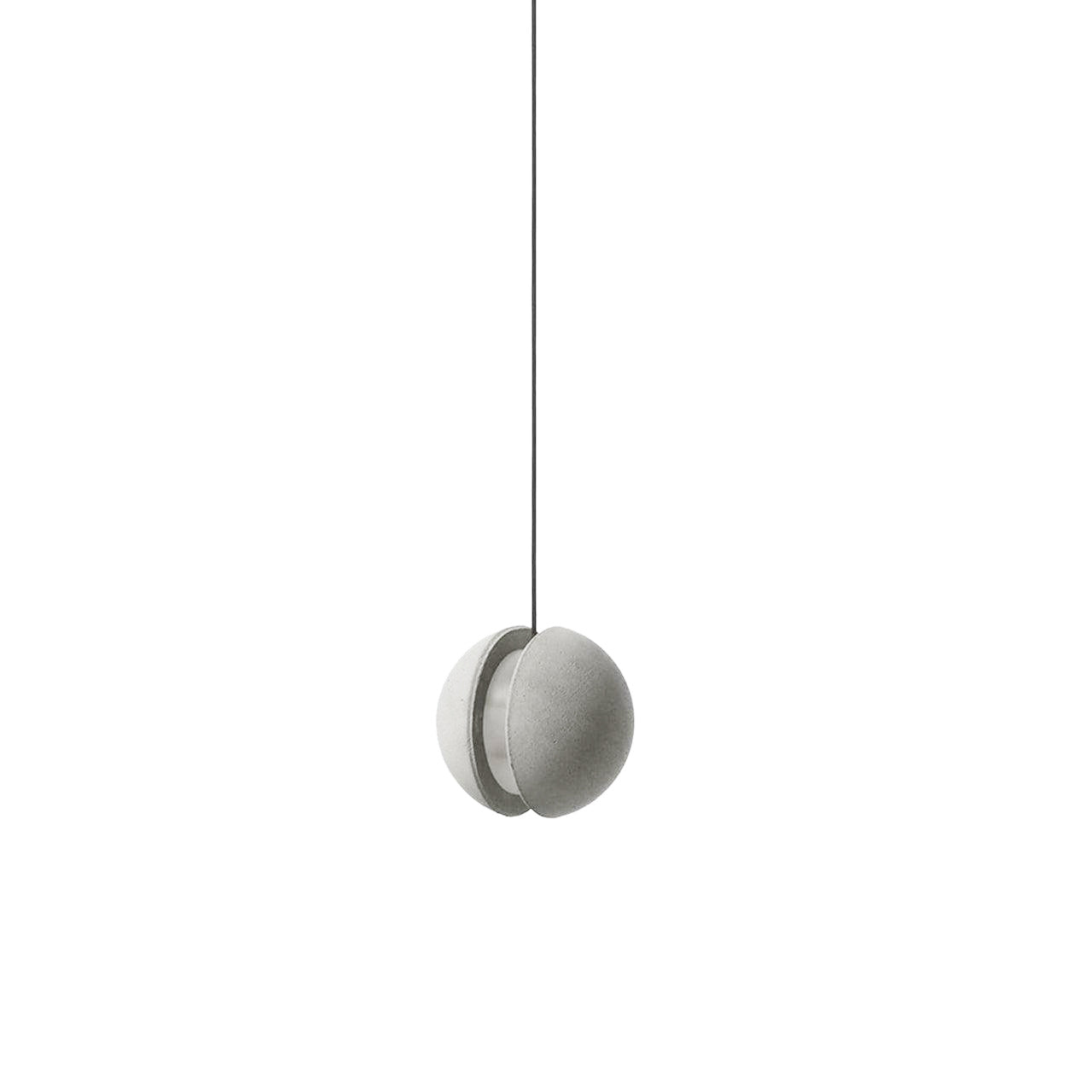 Solara Suspension Sphère en Béton Lune Minimaliste - Neutralighting