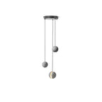 Solara Suspension Sphère en Béton Lune Minimaliste - Neutralighting
