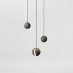 Solara Suspension Sphère en Béton Lune Minimaliste - Neutralighting