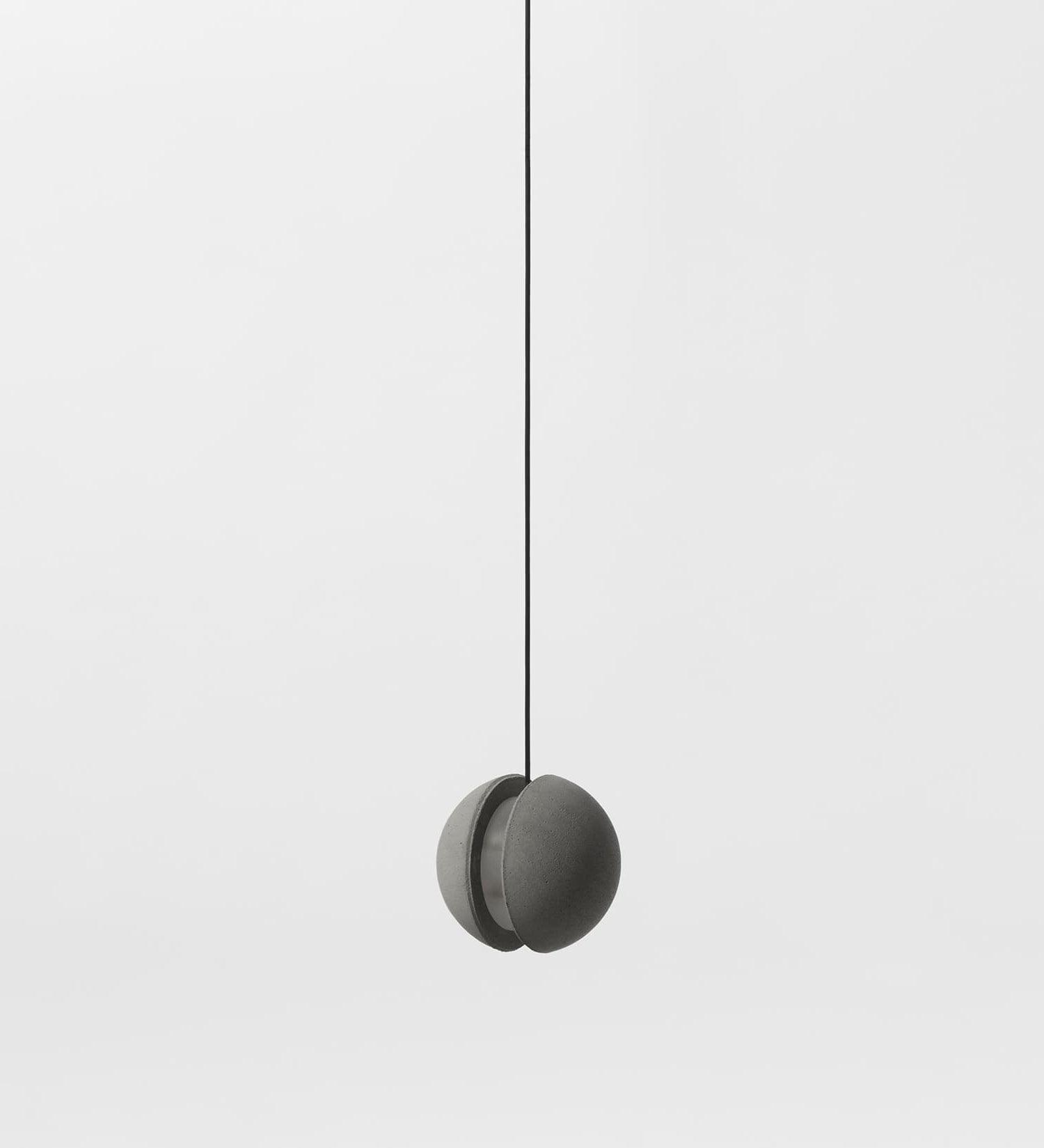 Solara Suspension Sphère en Béton Lune Minimaliste - Neutralighting