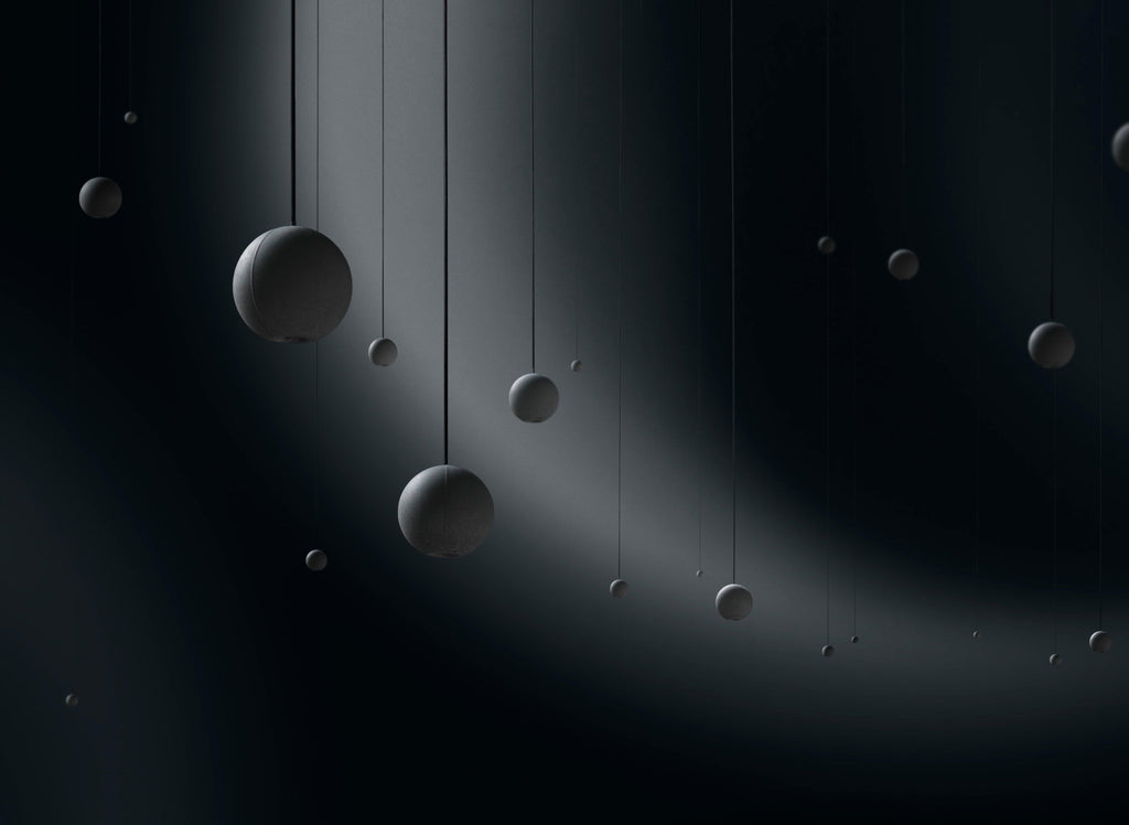 Solara Suspension Sphère en Béton Lune Minimaliste - Neutralighting