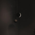Solara Suspension Sphère en Béton Lune Minimaliste - Neutralighting