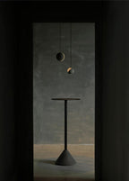 Solara Suspension Sphère en Béton Lune Minimaliste - Neutralighting