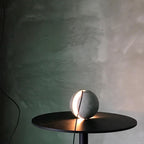 Solara Suspension Sphère en Béton Lune Minimaliste - Neutralighting