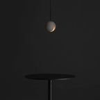 Solara Suspension Sphère en Béton Lune Minimaliste - Neutralighting