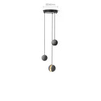 Solara Suspension Sphère en Béton Lune Minimaliste - Neutralighting