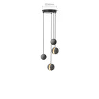 Solara Suspension Sphère en Béton Lune Minimaliste - Neutralighting