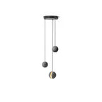Solara Suspension Sphère en Béton Lune Minimaliste - Neutralighting