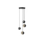 Solara Suspension Sphère en Béton Lune Minimaliste - Neutralighting