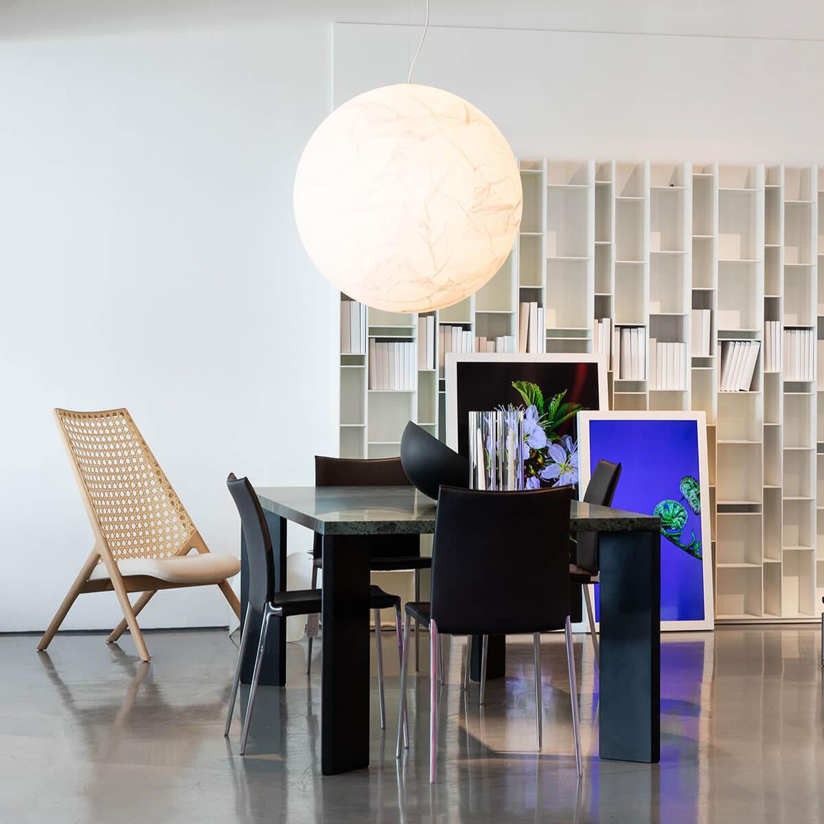 Globe Lampe Suspendue Minimaliste en Soie - Neutralighting