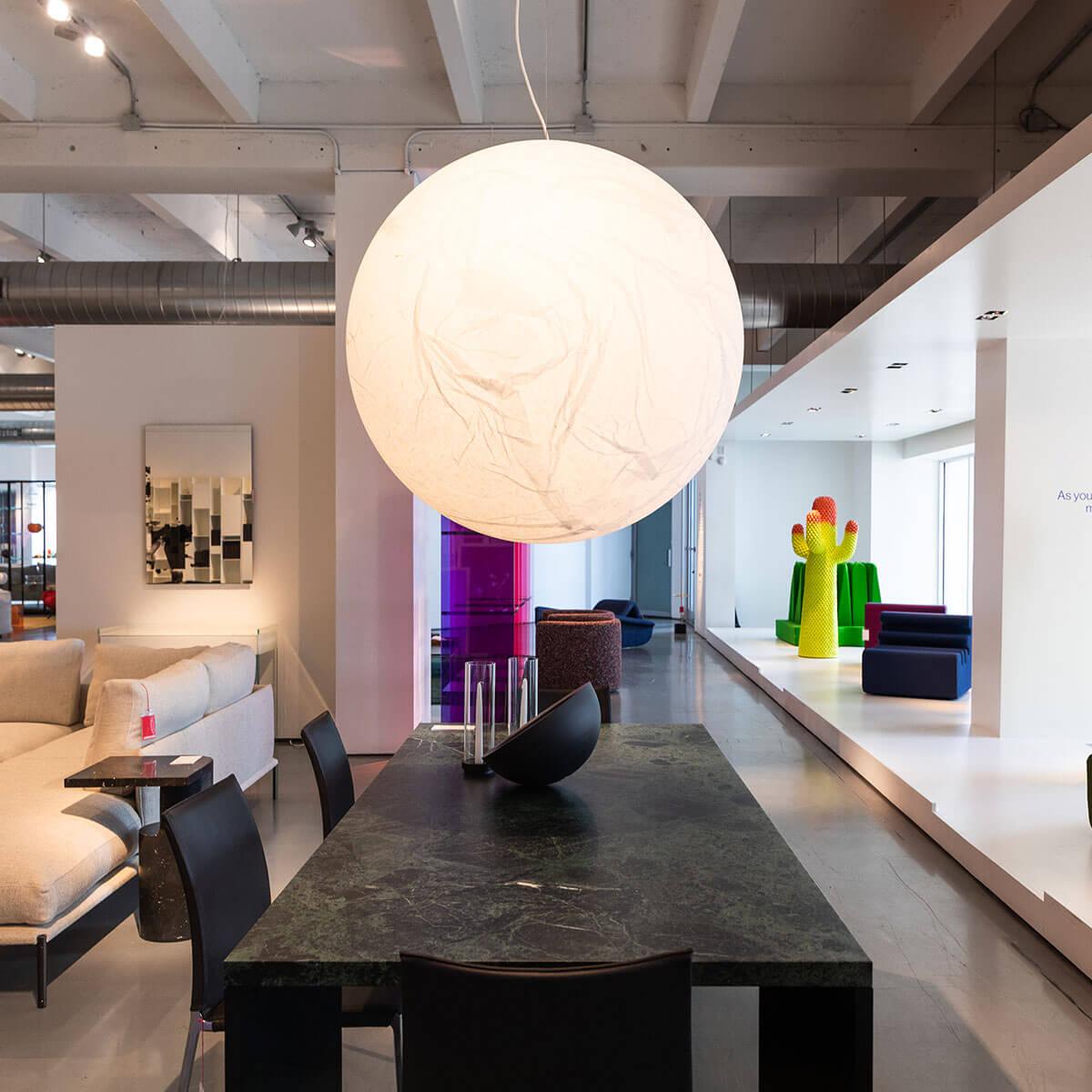 Globe Lampe Suspendue Minimaliste en Soie - Neutralighting