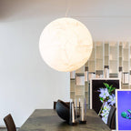 Globe Lampe Suspendue Minimaliste en Soie - Neutralighting