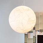 Globe Lampe Suspendue Minimaliste en Soie - Neutralighting
