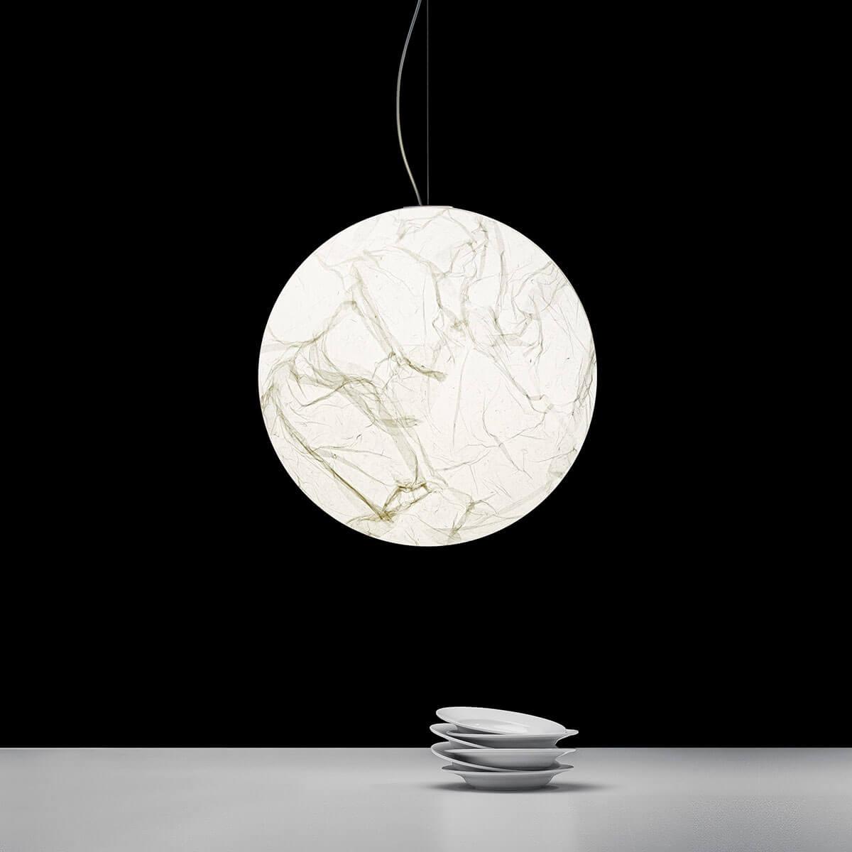 Globe Lampe Suspendue Minimaliste en Soie - Neutralighting