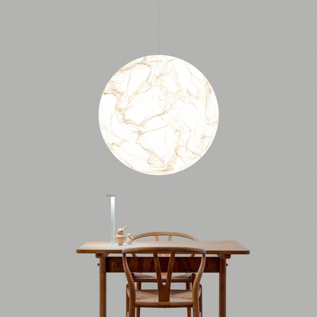 Globe Lampe Suspendue Minimaliste en Soie - Neutralighting