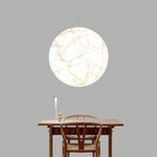 Globe Lampe Suspendue Minimaliste en Soie - Neutralighting