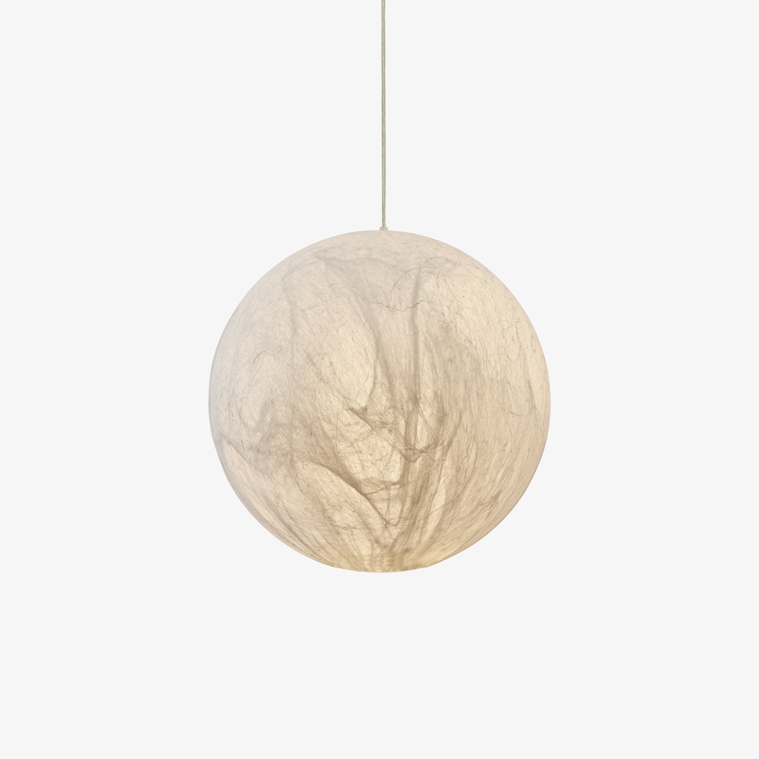 Globe Lampe Suspendue Minimaliste en Soie - Neutralighting