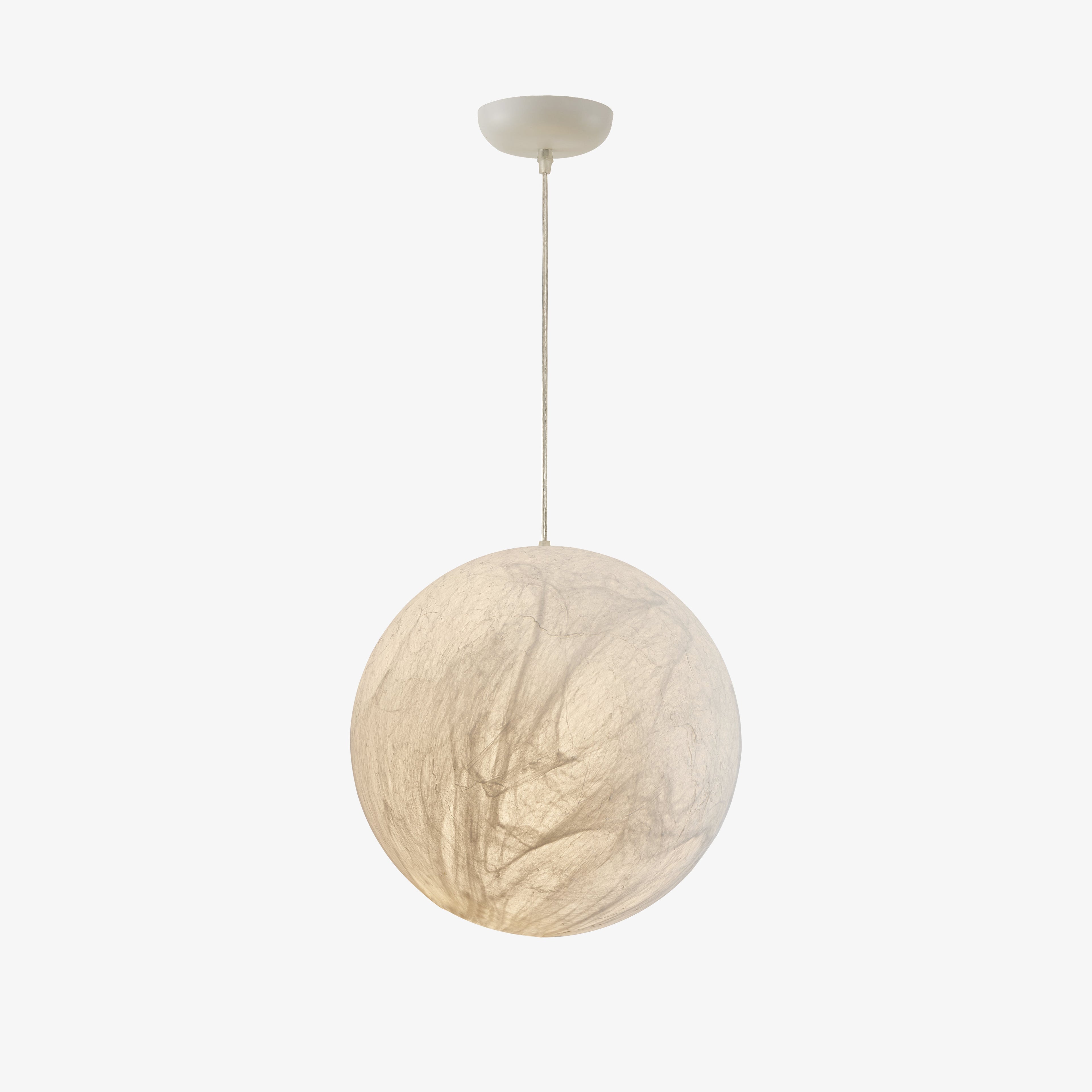Globe Lampe Suspendue Minimaliste en Soie - Neutralighting