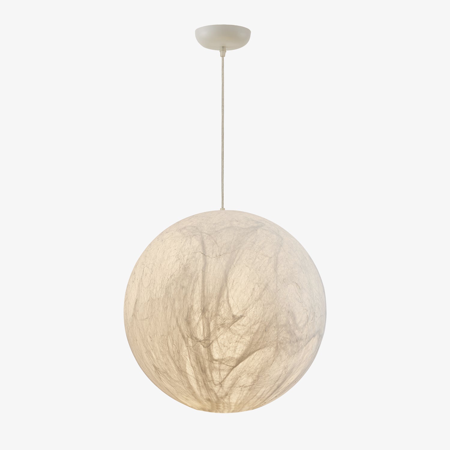 Globe Lampe Suspendue Minimaliste en Soie - Neutralighting