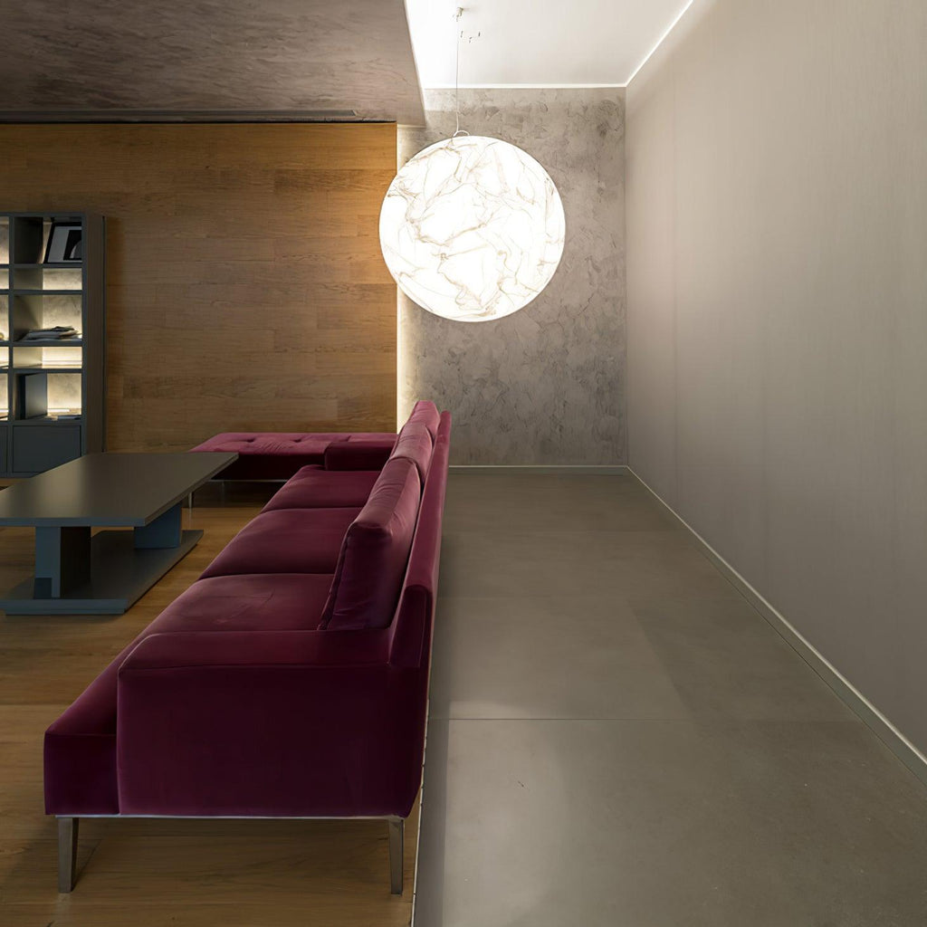 Globe Lampe Suspendue Minimaliste en Soie - Neutralighting