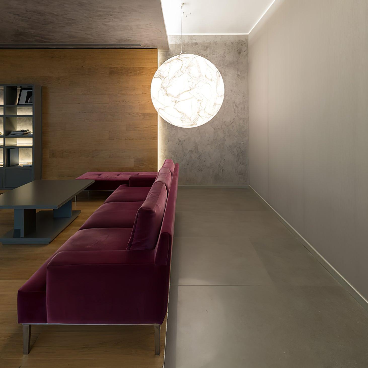 Globe Lampe Suspendue Minimaliste en Soie - Neutralighting