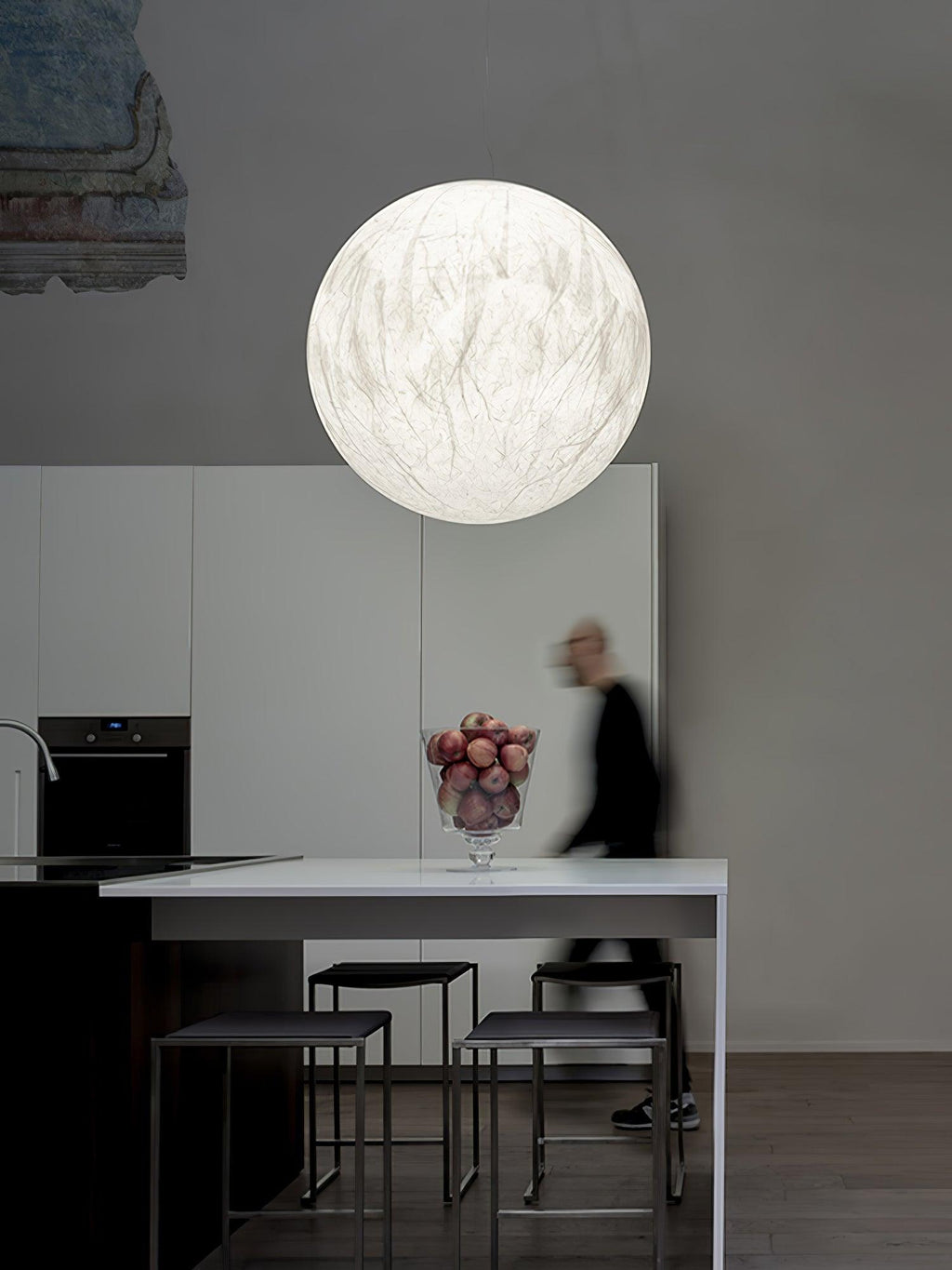 Globe Lampe Suspendue Minimaliste en Soie - Neutralighting
