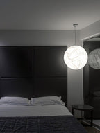 Globe Lampe Suspendue Minimaliste en Soie - Neutralighting