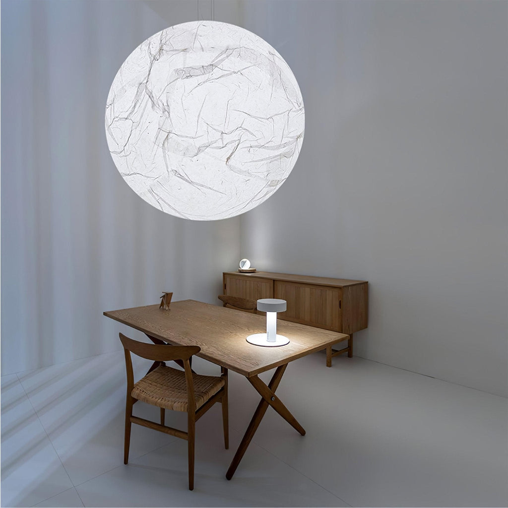 Globe Lampe Suspendue Minimaliste en Soie - Neutralighting